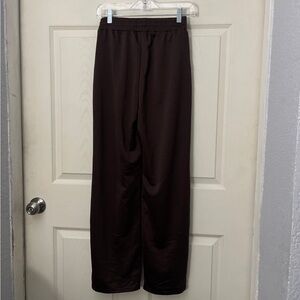 SHEIN Chocolate Brown Satin Trousers
